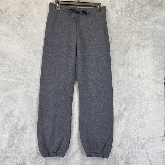 Champion Sweatpants Mens Small Gray Eco Fleece Joggers Drawstring Elastic Cuffs - Picture 1 of 10